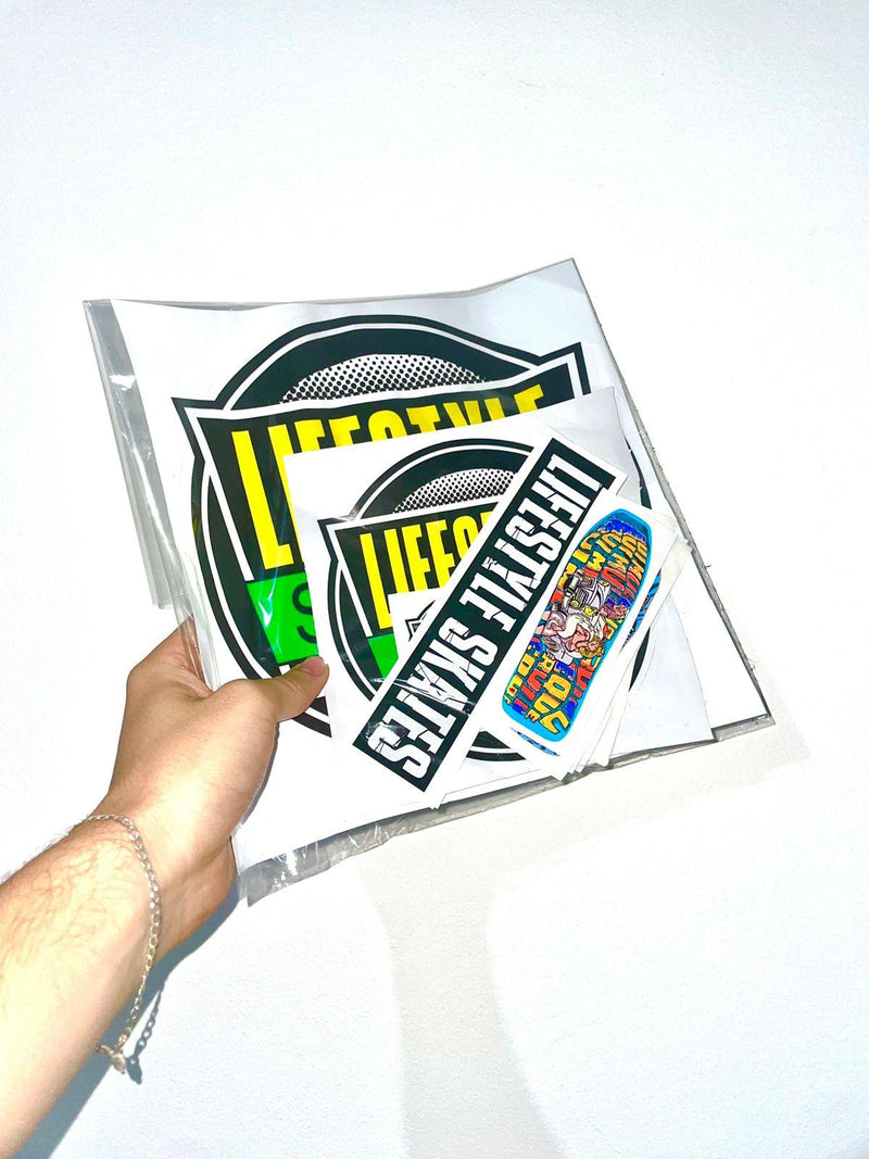 KIT completo Adesivos Lifestyle + Adesivos Shapes Old School - Lifestyle Skates