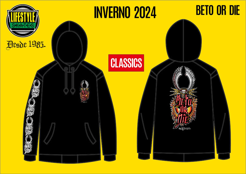 Blusa Moletom Capuz Model Beto Or Die