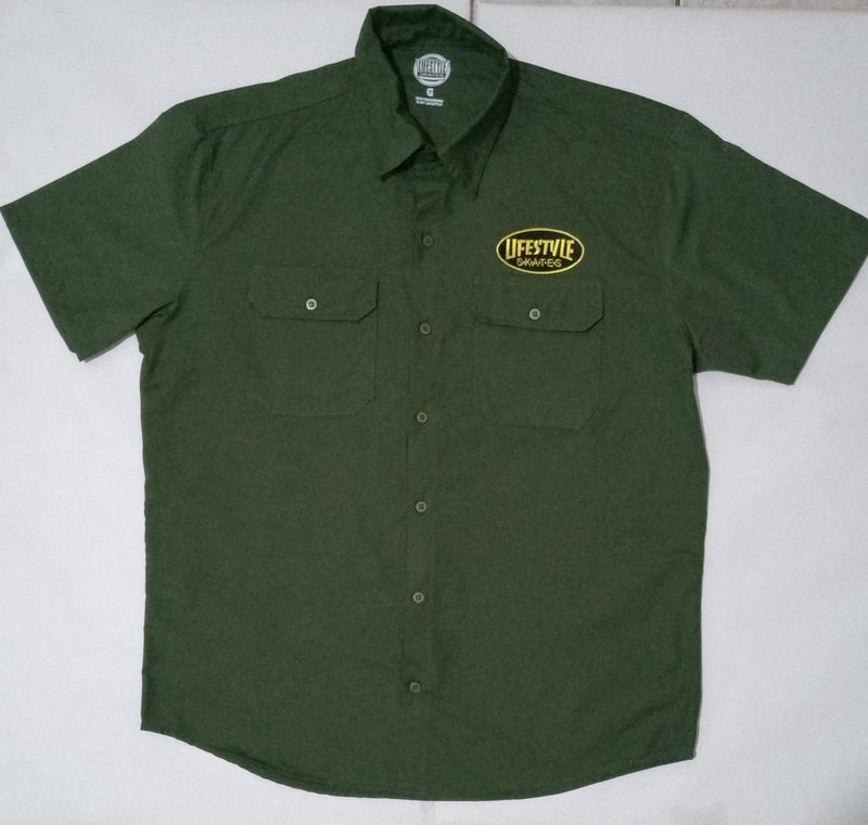 CAMISA DE SARJA MANGA CURTA WORKSHIRT