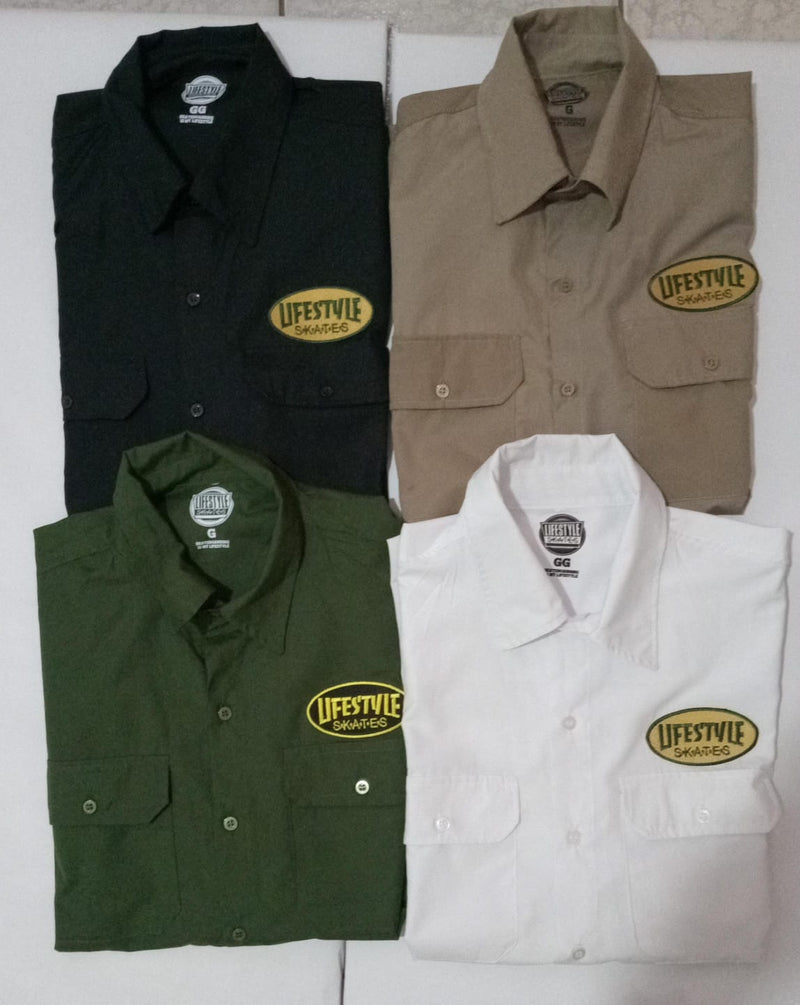 CAMISA DE SARJA MANGA CURTA WORKSHIRT